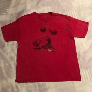 Red Popeye Graphic Tee
